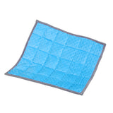 Weighted Lap Pad with Minky Dots | Soft, Warm Comfortable | Colour: Blue & Grey | Size 19x21 inches | Weight 3lbs, 5lbs