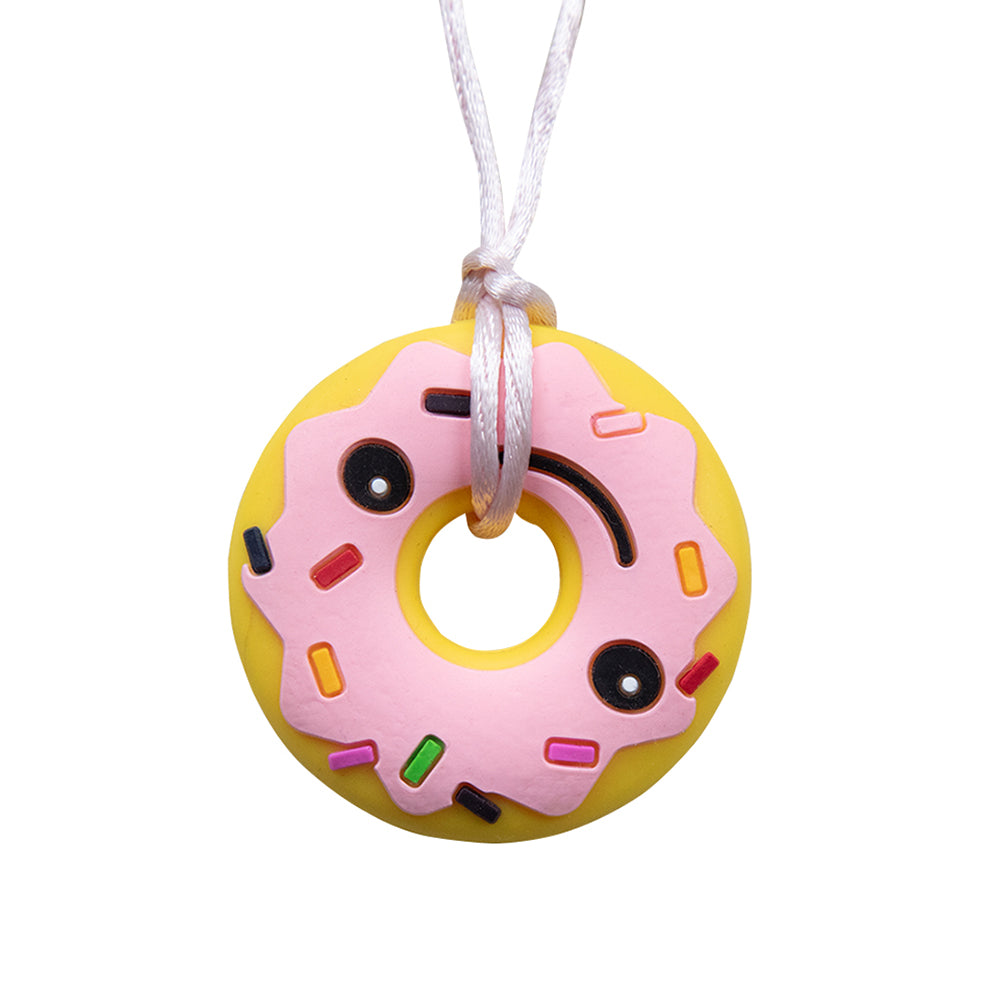 Sensory Chew Necklace – Donut Shape | Yellow