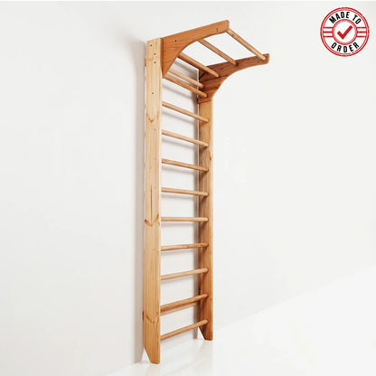 Wall Ladder Physiotherapy – Wooden Stall Bars for Home Gym, Physiotherapy, Stretching & Strength Training
