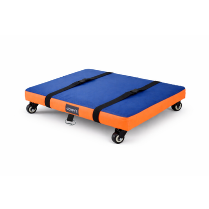 Abley’s Premium Padded Scooter Board with Safety Straps for Sensory Play and Physical Therapy Exercise