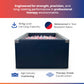 Abley’s Premium Square LED Ball Pit with RGB Bottom Lighting – Soft Foam Sensory Pool for Kids (Balls Not Included)
