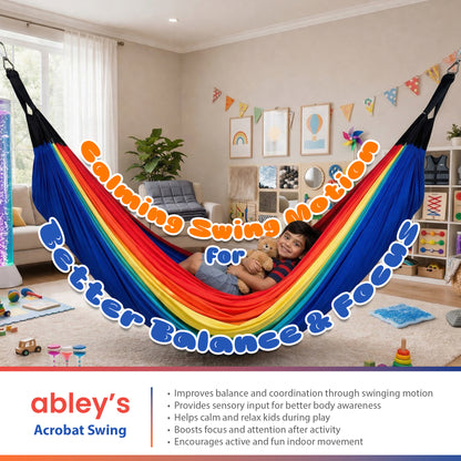 Acrobat Swing – Three Layer Sensory Therapy Hammock for Kids & Adults (Indoor/Outdoor)