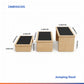 Premium 3-Piece Nesting Wooden Jumping Stools Set with Anti-Slip Safety Grip for Plyometrics and Training