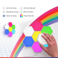 Abley's Hexagon Touch-Activated Wall Lights – USB Rechargeable Modular LED Panels (Set of 6)