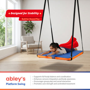 Platform Swing – Heavy-Duty Sensory Swing for Kids | Outdoor & Indoor Therapy Balance Swing