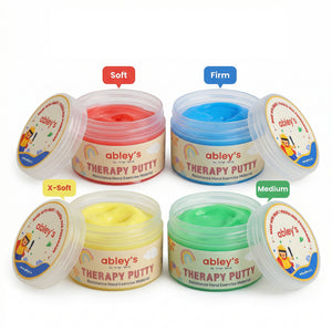 Abley's Therapy Putty Set | Hand & Finger Strengthener | 4-Color Pack
