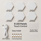 Abley's Hexagon Touch-Activated Wall Lights – USB Rechargeable Modular LED Panels (Set of 6)