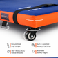 Abley’s Premium Padded Scooter Board with Safety Straps for Sensory Play and Physical Therapy Exercise