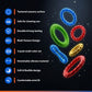 Abley's Sensory Silicone Stretchy Bracelets – 4-Pack Multi-Color Textured Fidget Rings