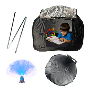 Abley's Light-Up Sensory Play Tent for Children | Fiber Optic Calming Den for Focus & Relaxation