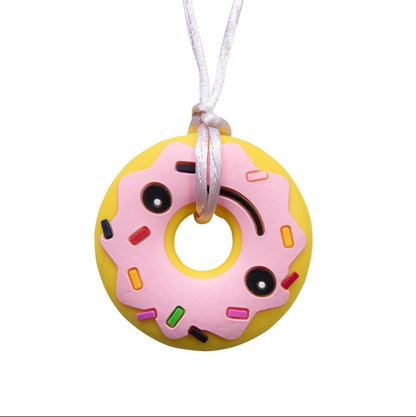 Sensory Chew Necklace – Donut Shape | Multicolour