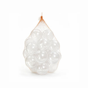 Premium Transparent Non-Toxic Plastic Pit Balls for Sensory Play, Modern Ball Pools, and Event Decor, 500pc