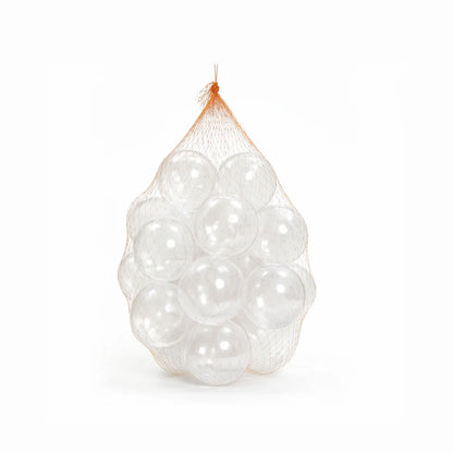 Premium Transparent Non-Toxic Plastic Pit Balls for Sensory Play, Modern Ball Pools, and Event Decor, 500pc