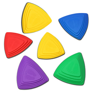 Abley’s Antislip Triangle Stepping Stones (6pc) – Sensory Balance & Motor Skills Toy