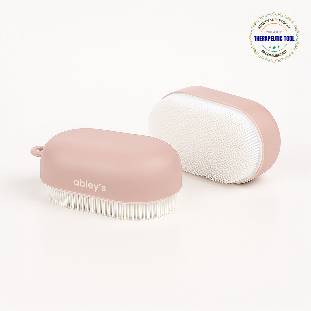 Sensory Brush Therapressure | Therapy Brush for Occupational and Sensory Brushing, Stimulating and Calming Tools for Kids and Adults | Soft Flexible Bristles, Latex Free  | Pack of 1