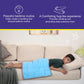 Weighted Lap Pad with Minky Dots | Soft, Warm Comfortable | Colour: Blue & Grey | Size 19x21 inches | Weight 3lbs, 5lbs