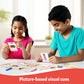 Visual Communication Cards for Kids – 32 Durable Flashcards with Keyring