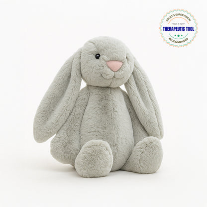 Abley's Weighted Plush, Original Bunny | 4lb (1.81kg) Playful Lap Pad Alternative