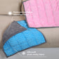 Weighted Lap Pad with Minky Dots | Soft, Warm Comfortable | Colour: Blue & Grey | Size 19x21 inches | Weight 3lbs, 5lbs
