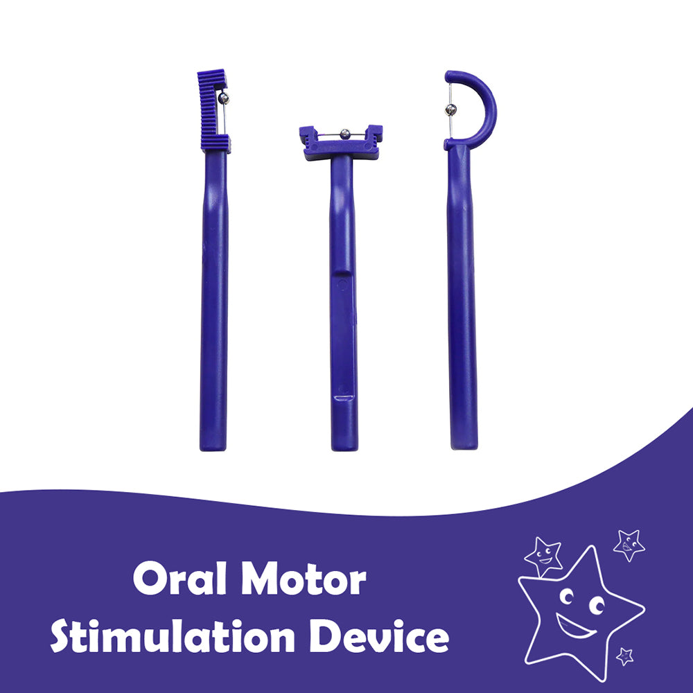 3-Piece Speech Therapy Tongue Training Set | Ridged, Flat, and Curved Tools for Articulation & Muscle Control | Ergonomic Handles for Home & Clinical Use
