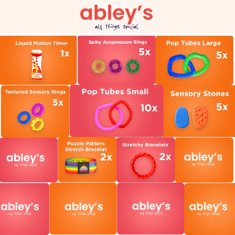Abley’s Fidget Box – Mega Toolkit (35-in-1 Sensory Set)