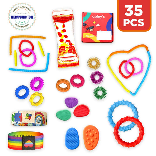 Abley’s Fidget Box – Mega Toolkit (35-in-1 Sensory Set)