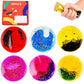 Ableys liquid fidget sensory toys set of six colorful glitter gel discs with gift box and squeeze pouch
