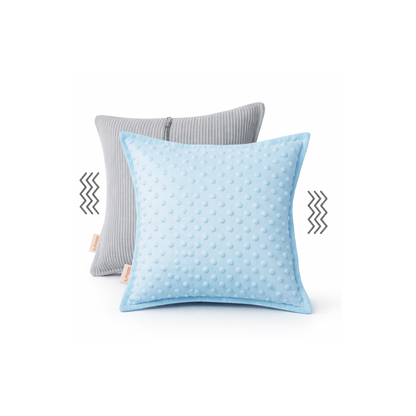 Abley's Weighted Minky Dot Pillow with Vibration | Calming and Comforting