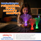 Abley's Calming Fiber Optic Sensory Lamp – Color-Changing Light with Crystal Base